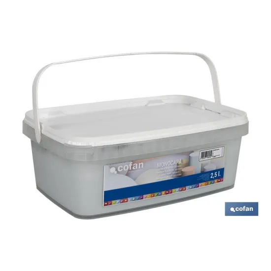 PINTURA PLÁSTICA MONOCAPA VERDE AGUA 2,5 L
