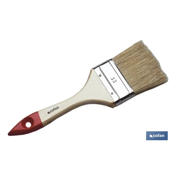 PALETINA TRIPLE 70 MM CON MANGO DE MADERA Nº 33