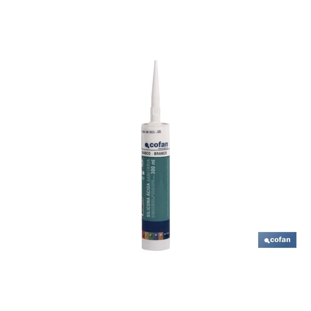 SILICONA ÁCIDA SANITARIA 300 ML BLANCO