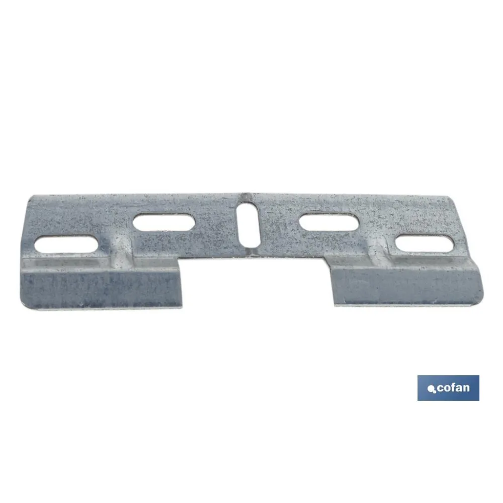 PLACA COLGADOR DOBLE 130 MM CON HUECO 42 MM