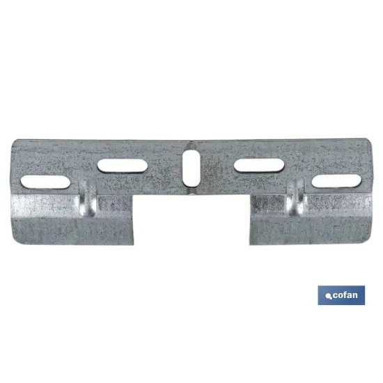 PLACA COLGADOR DOBLE 130 MM CON HUECO 42 MM