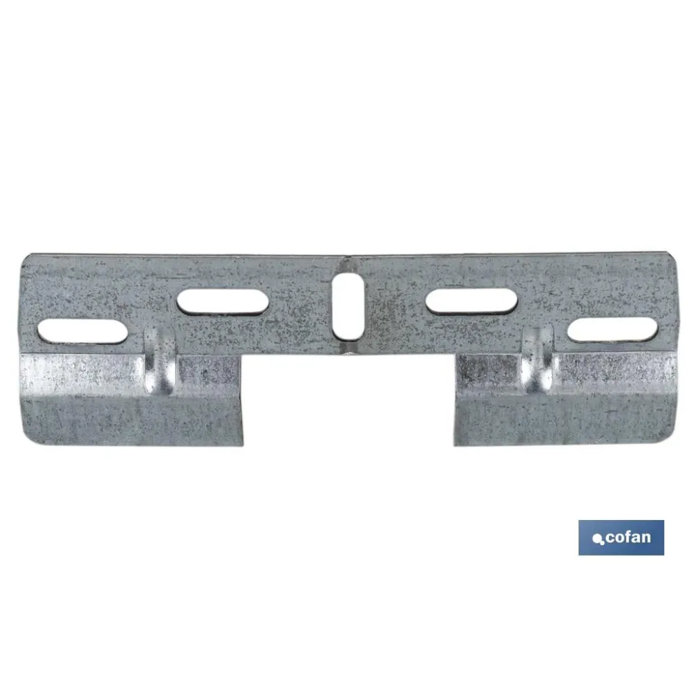 PLACA COLGADOR DOBLE 130 MM CON HUECO 42 MM