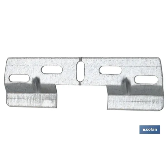 PLACA COLGADOR DOBLE 130 MM CON HUECO 42 MM