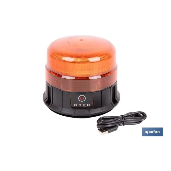 LUZ GIRATORIA 39 LED SMD IMÁN RECARGABLE