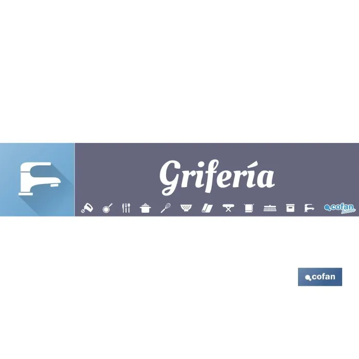 SEÑALETICA IMANTADA PARA EXPOSITOR 975 x 200 mm - GRIFERÍA