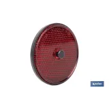 CATADIÓPTRICO REDONDO ROJO Ø 60 MM CON TORNILLO