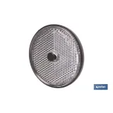 CATADIÓPTRICO REDONDO BLANCO Ø 60 MM CON TORNILLO