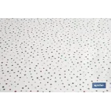 ROLLO MANTEL ANTIMANCHAS 1,40 x 25m 50% ALG/50% PVC.PUNTOS