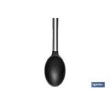 CUCHARA DE COCINA DE ACERO INOX. Y SILICONA MODELO NEIGE 34 CM