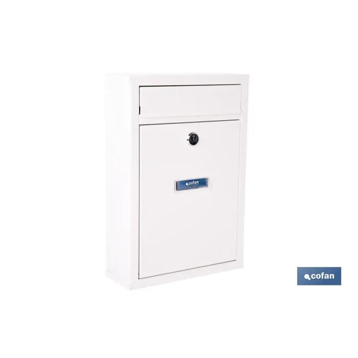 BUZÓN CORREO EXTERIOR BLANCO MODELO LETTER 320x215x85mm