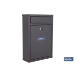 BUZÓN CORREO EXTERIOR NEGRO MODELO LETTER 320x215x85mm