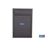 BUZÓN CORREO EXTERIOR NEGRO MODELO LETTER 320x215x85mm