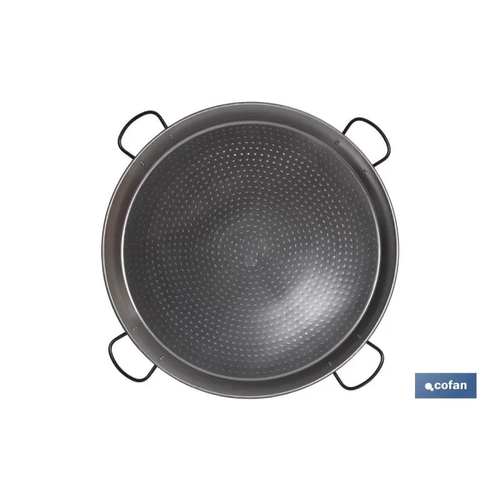 PAELLERA ACERO PULIDA Ø90cm(4 asas)