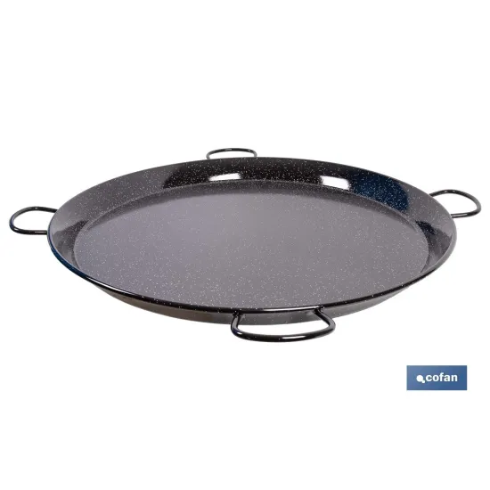 PAELLERA ACERO ESMALTADA Ø90cm (4 asas)
