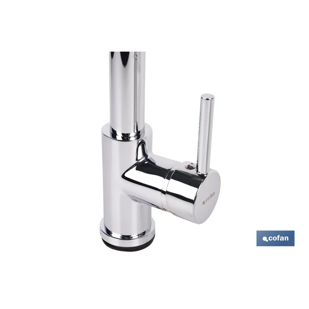 GRIFO DE COCINA MONOMANDO CON ROCIADOR