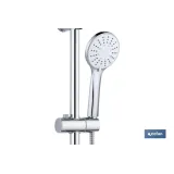 KIT DUCHA BARRA DESLIZANTE 3 PCS 5 FUNCIONES BLANCO