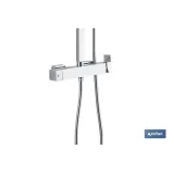COLUMNA DE DUCHA MONOMANDO DISEÑO CUADRADO 90-1.40 CM