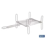 PARRILLA DOBLE INOX 400 X 400MM
