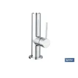 GRIFO COCINA MONOMANDO TUBO FLEXIBLE NEGRO 25 mm