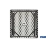 MESA PLEGABLE CUADRADA BLANCA 88x88x74cm