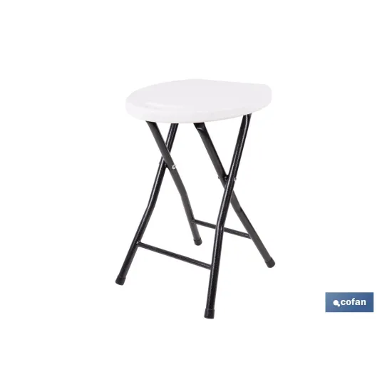 TABURETE PLEGABLE BLANCO 33x30x46cm
