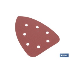 HOJA DE LIJADO LIJADORA MOUSE 7 AGUJEROS 100 X 140 MM G. 180