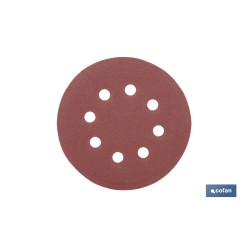 HOJA DE LIJADO LIJADORA ORBITAL 8 AGUJEROS Ø125 MM G. 180