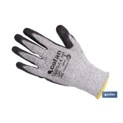 GUANTES ANTICORTE ULTRALIGEROS IMPREGNADOS PU NEGRO TALLA 11