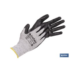 GUANTES ANTICORTE ULTRALIGEROS IMPREGNADOS PU NEGRO TALLA 7 VENTA UNITARIA