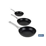 PACK DE 3 SARTENES FULL INDUCCIÓN ALUMINIO FORJADO 20 24 28 CM
