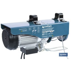 POLIPASTO ELÉCTRICO 1800 W 600/1200 KG ELEVACIÓN 10/20 M