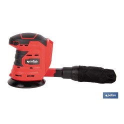 LIJADORA ORBITAL A BATERÍA Li-ion 20 V 125 MM 10000 RPM SIN CARGADOR NI BATERÍA