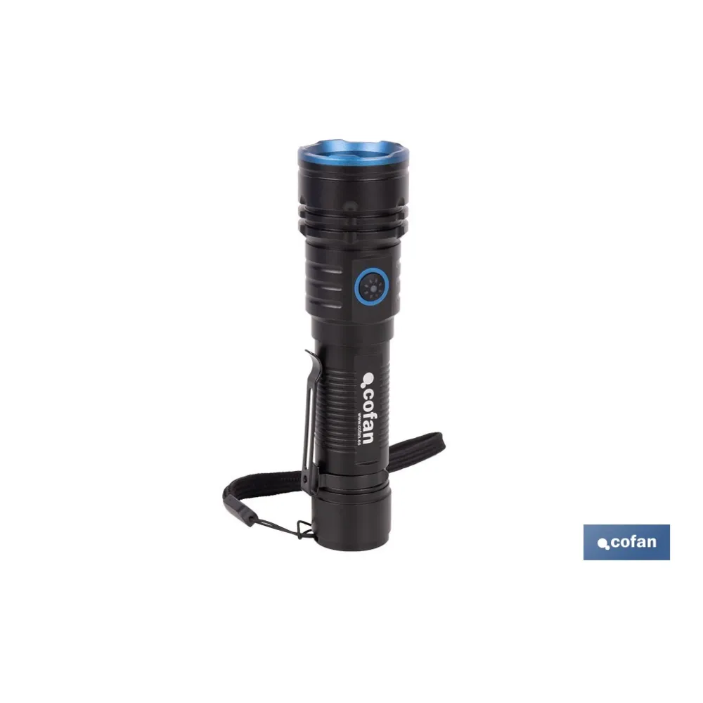LINTERNA HIGH POWER LED DE 2000 LM CON 5 FUNCIONES Ø 40 X 148 MM