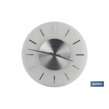 RELOJ DE PARED Ø40CM CRISTAL MODELO TEMPIO