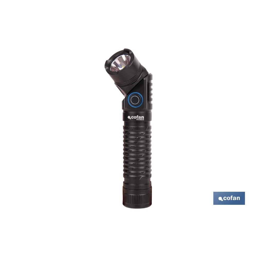 LINTERNA HIGH POWER LED 1200 LM PLEGABLE CON 5 FUNCIONES Ø25 X 132 MM