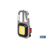 LLAVERO LINTERNA MULTIFUNCIONAL COB 400 LM CON 7 FUNCIONES