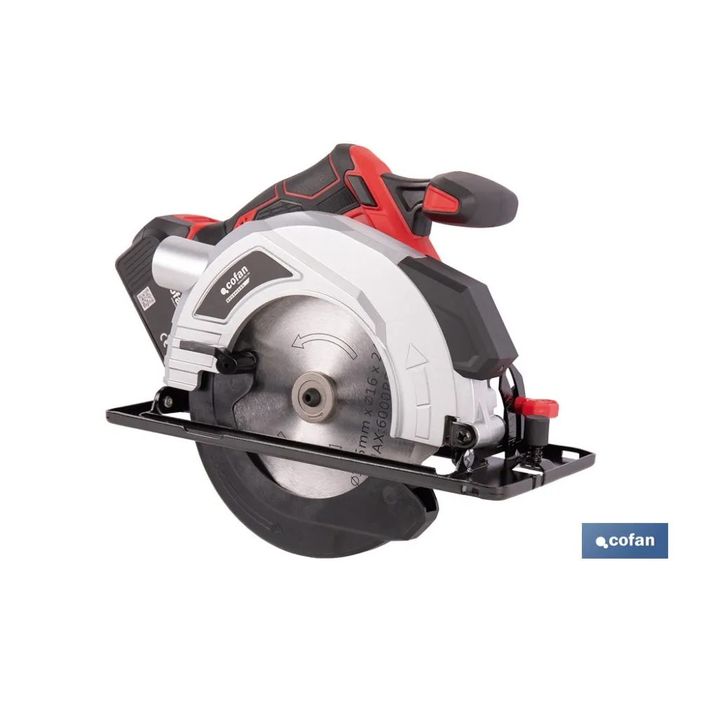 SIERRA CIRCULAR A BATERÍA Li-ion 20 V Ø185 MM