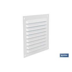REJILLA DE VENTILACIÓN ALUMINIO BLANCO 10 X 10 CM
