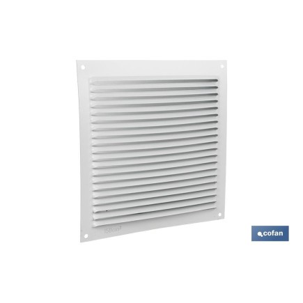 REJILLA DE VENTILACIÓN ALUMINIO BLANCO 17 X 17 CM