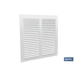 REJILLA DE VENTILACIÓN ALUMINIO BLANCO 25 X 25 CM