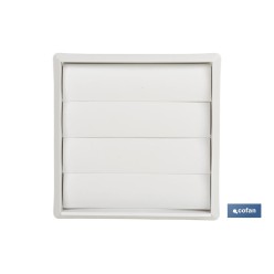 REJILLA DE VENTILACIÓN ABS BLANCO LAMAS MÓVILES Ø15 CM