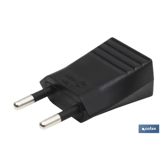 CLAVIJA BIPOLAR NEGRO (10A-250V)