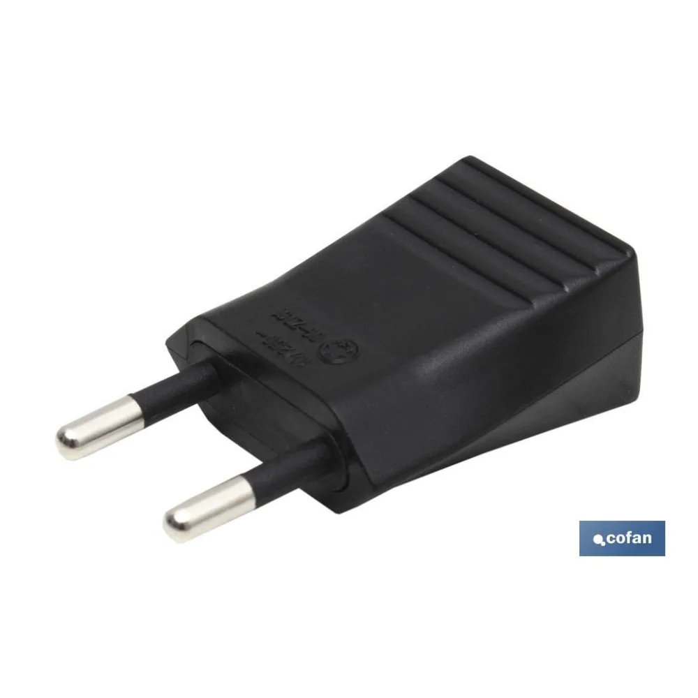 CLAVIJA BIPOLAR NEGRO (10A-250V)