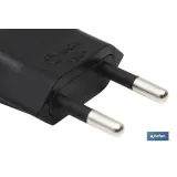 CLAVIJA BIPOLAR NEGRO (10A-250V)