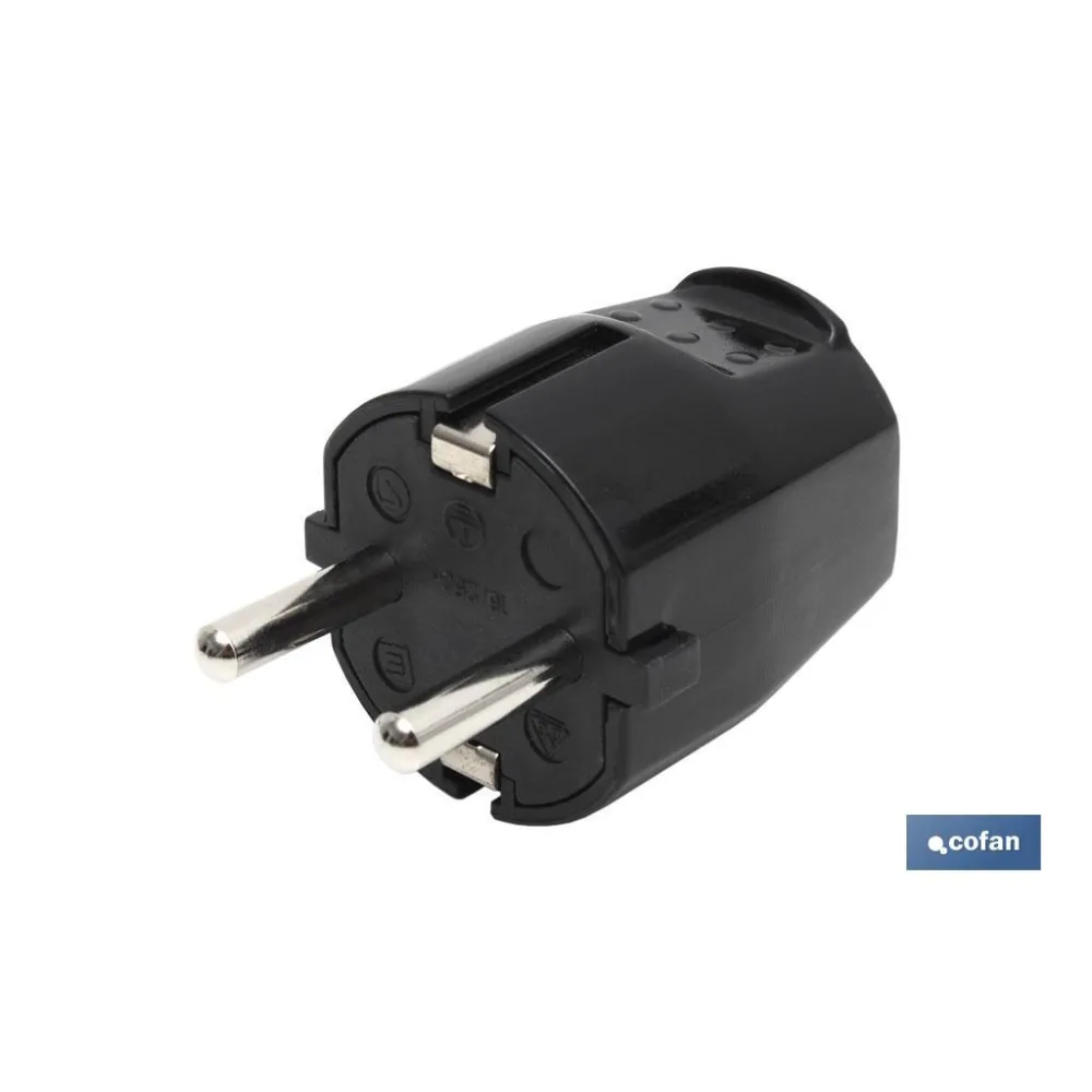 CLAVIJA BIPOLAR NEGRO (16A-250V)