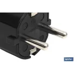 CLAVIJA BIPOLAR NEGRO (16A-250V)