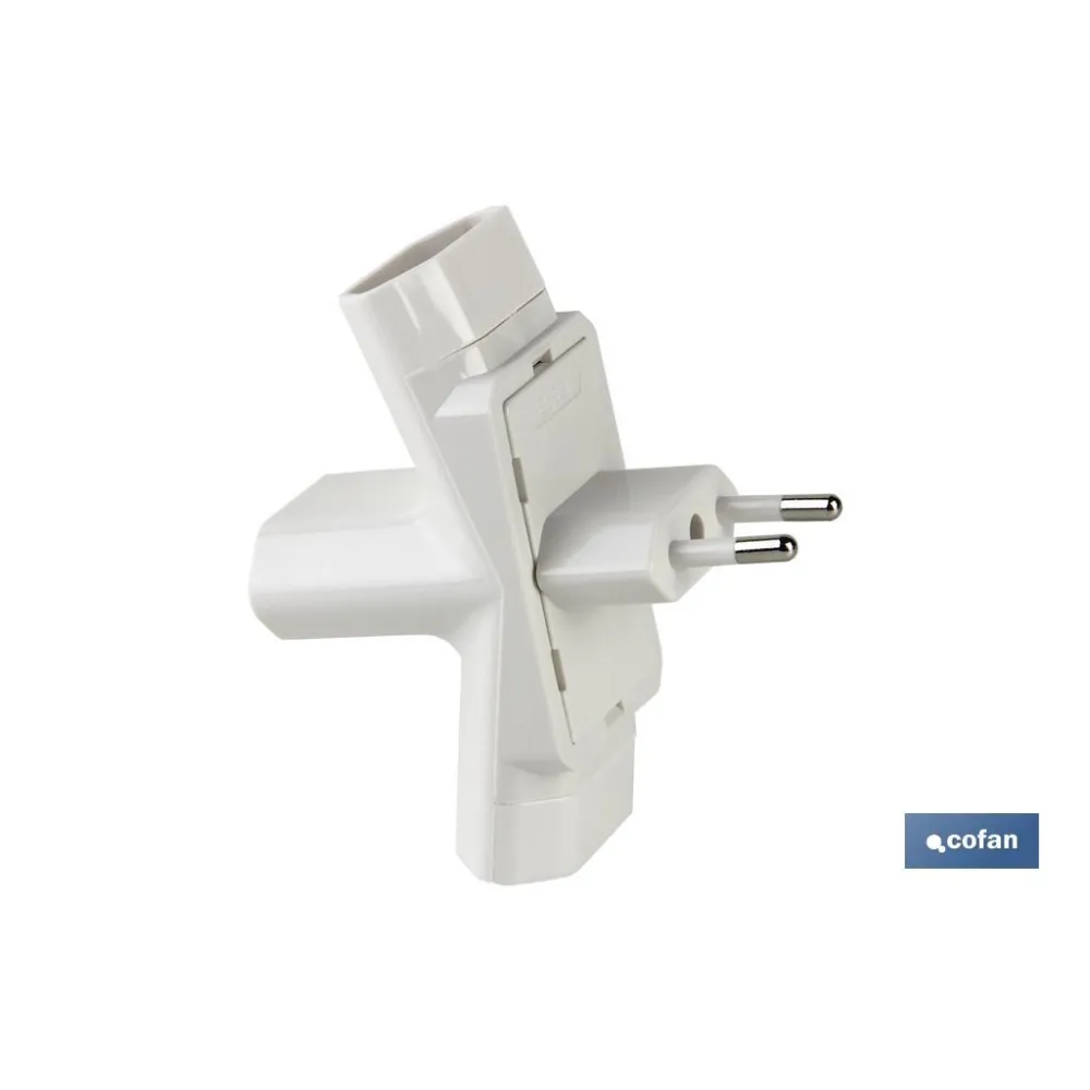ADAPTADOR MULTIVIA 3 VIAS (10A-250V)