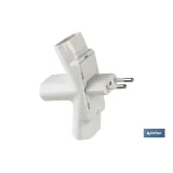 ADAPTADOR MULTIVIA 3 VIAS (10A-250V)