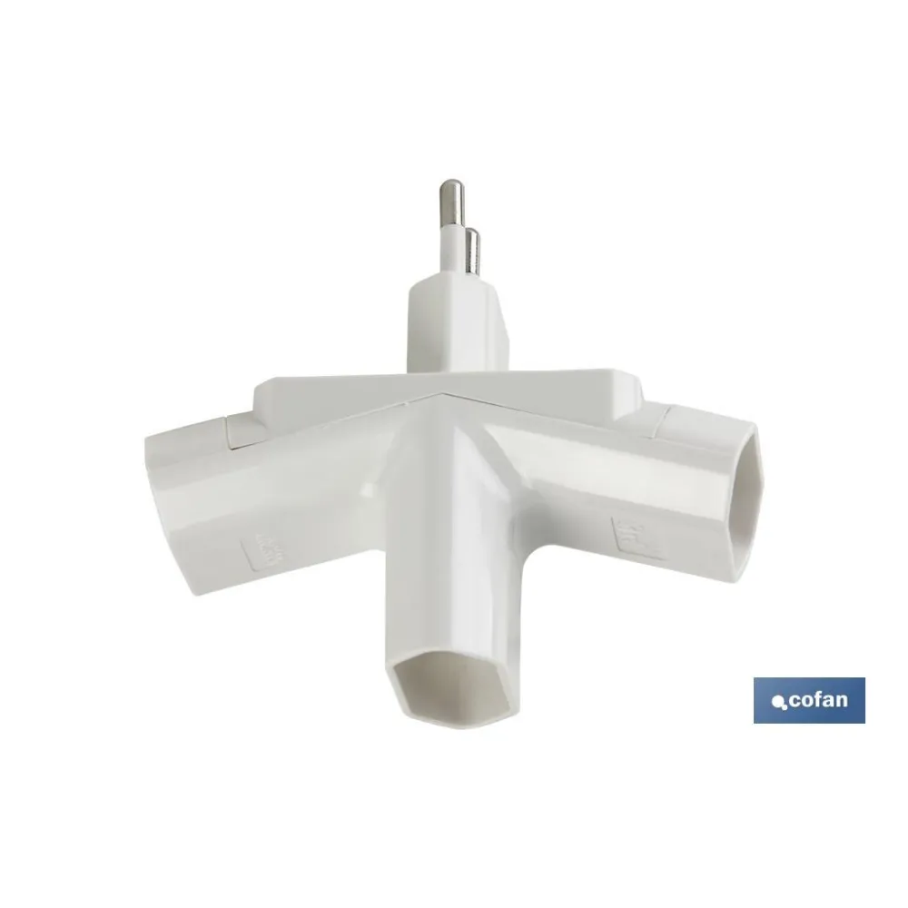 ADAPTADOR MULTIVIA 3 VIAS (10A-250V)
