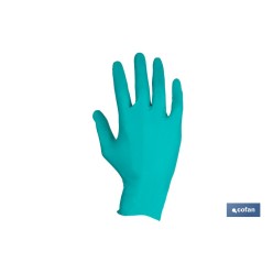 CAJA 100 UDS. GUANTES NITRILO VERDE COFAN PROTECCION FITOSANITARIOS T-M